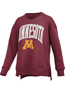 Pressbox Minnesota Golden Gophers Womens  Venice Crew Sweatshirt