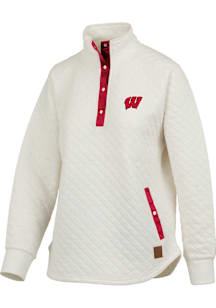 Pressbox Wisconsin Badgers Womens  Claire Qtr Zip