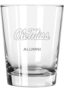 Ole Miss Rebels Alumni 15oz Rock Glass - White