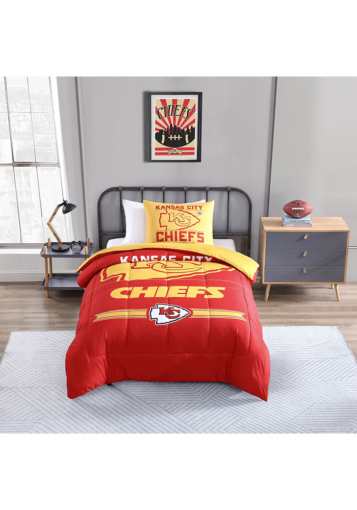 Kansas City Chiefs OFFICIAL NFL Twin Bed In Bag Set Free store Shipping NWT