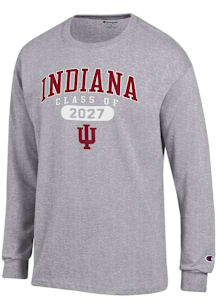 Champion Indiana Hoosiers Grey Class of 2027 Jersey Long Sleeve T Shirt