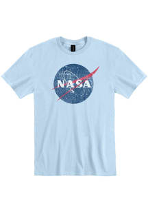 Houston Blue NASA Logo Short Sleeve Fashion T Shirt