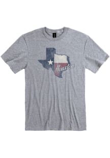 Houston Grey State Shape Short Sleeve Fashion T Shirt