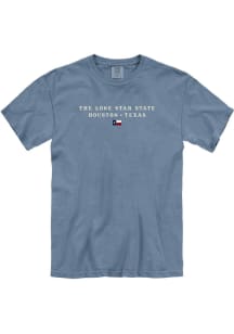 Houston Blue Lone Star State Short Sleeve Fashion T Shirt