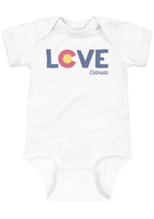 Colorado Baby White Love Colorado Short Sleeve One Piece