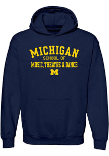 Mens Navy Blue Michigan Wolverines School of Music, Theatre &amp; Dance Hooded Sweatshirt