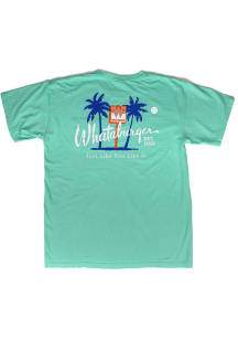 Whataburger Mint Green Palm Trees Short Sleeve Fashion T Shirt