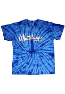 Whataburger Blue Tie Dye Logo Short Sleeve Fashion T Shirt