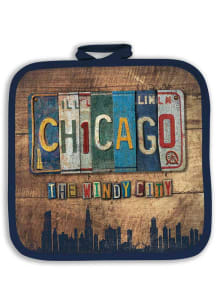 Chicago Vintage License Plate Pot Holder