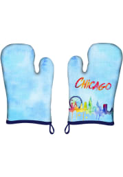 Chicago Watercolor Drip Mitts