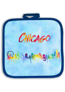 Chicago Watercolor Drip Pot Holder