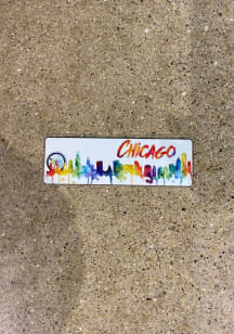 Chicago Watercolor Drip Magnet