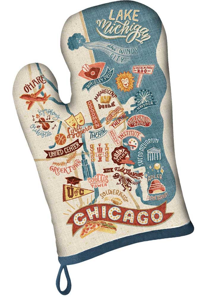 Chicago Vintage Map Mitts