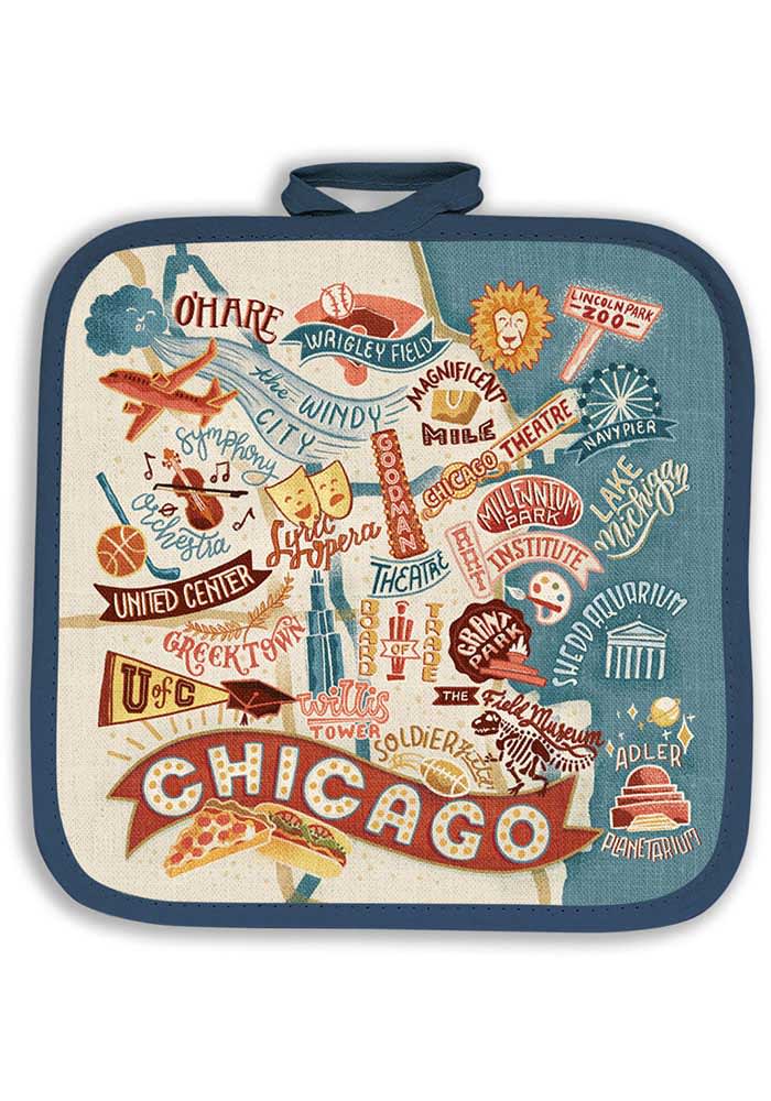 Chicago Vintage Map Pot Holder