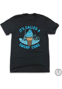 Cincy Shirts Cincinnati Smurf Cone Black Short Sleeve Tee