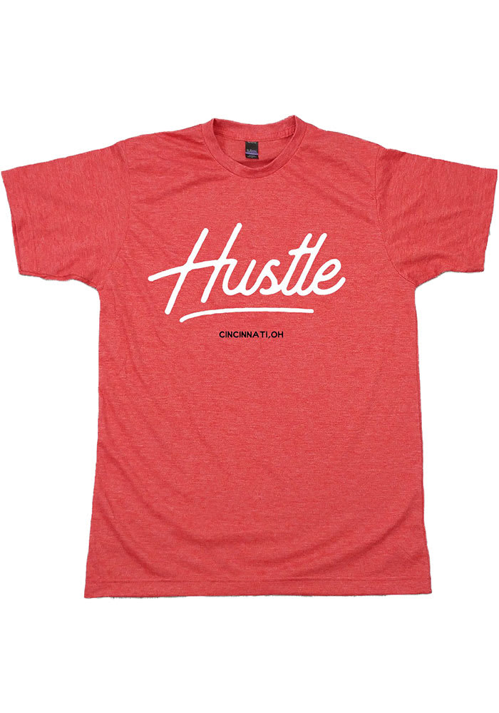 Cincinnati Red Hustle Short Sleeve Fashion T Shirt