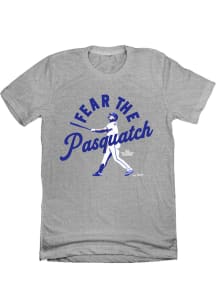 Vinnie Pasquantino Kansas City Royals Grey Fear the Pasquatch Short Sleeve Fashion Player T Shir..