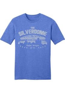 Detroit Lions Blue Silverdome Short Sleeve Fashion T Shirt