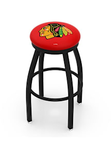 Chicago Blackhawks Black Pub Stool - Black