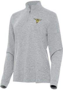 Antigua San Antonio Brahmas Womens Grey Mentor Qtr Zip