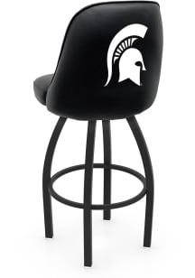 Black Michigan State Spartans Padded Swivel Pub Stool