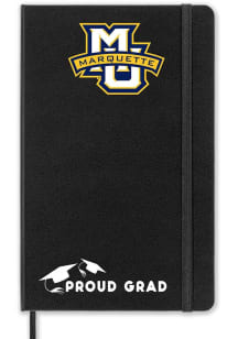 Marquette Golden Eagles Proud Grad team logo Notebook and Folder - Black