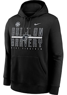 Nike West Virginia Mountaineers Mens Black Built On Bravery Long Sleeve Hoodie