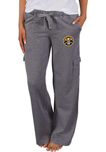 Concepts Sport Denver Nuggets Womens Charcoal Trackside Cargo Loungewear Sleep Pants