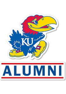 Kansas Jayhawks 3 Inch Alumni Auto Decal - Blue