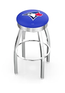 Toronto Blue Jays 3 Ring Chrome Seat Pub Stool - Silver