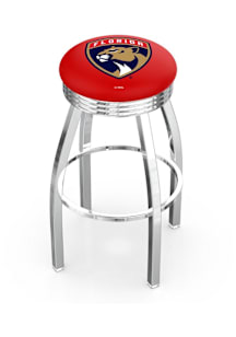 Florida Panthers 3 Ring Chrome Seat Pub Stool - Silver