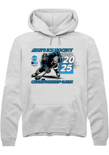 Mens Big Ten White Rally 2025 Mens Ice Hockey Tournament Hooded Sweatshirt