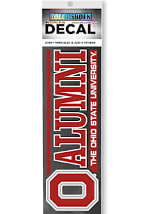 Ohio State Buckeyes Block Alumni Auto Decal - Red