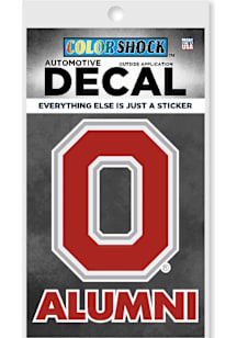 Ohio State Buckeyes Block O Alumni Auto Decal - Red