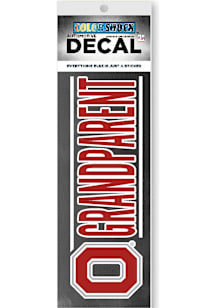 Ohio State Buckeyes Block O Grandparent Auto Decal - Red