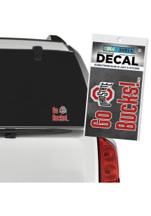 Red Ohio State Buckeyes Go Bucks Decal