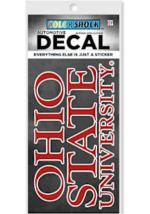 Ohio State Buckeyes University Auto Decal - Red