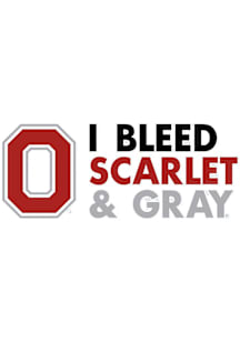 Ohio State Buckeyes Block O Auto Decal - Red