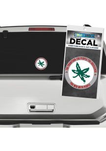 Ohio State Buckeyes Buckeye Leaf Auto Decal - Red