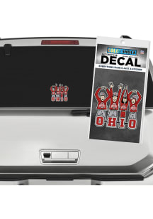 Red Ohio State Buckeyes Fans Decal