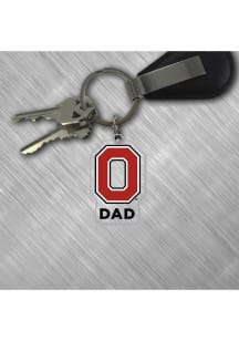 Ohio State Buckeyes Block O Dad Keychain