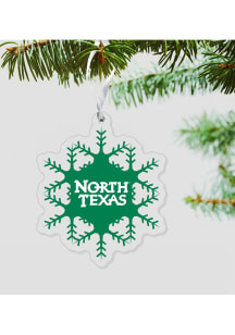 North Texas Mean Green Snowflake Ornament