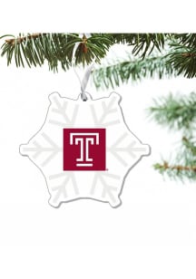 Temple Owls Snowflake Ornament