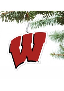 Red Wisconsin Badgers Team Logo Ornament