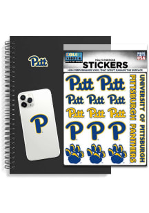 Yellow Pitt Panthers Sheet Stickers