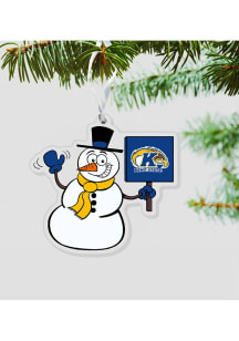 Kent State Golden Flashes Snowman Ornament