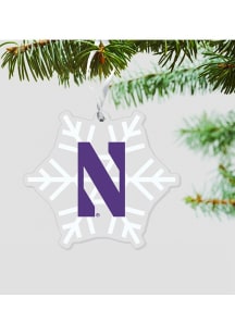 Purple Northwestern Wildcats Snowflake Ornament