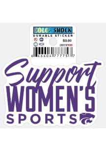 Purple K-State Wildcats Support Womens Sports Stickers