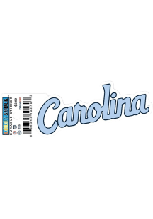 North Carolina Tar Heels Wordmark 3in Durable Stickers - Light Blue