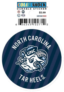 North Carolina Tar Heels Stripes 3in Durable Stickers - Light Blue